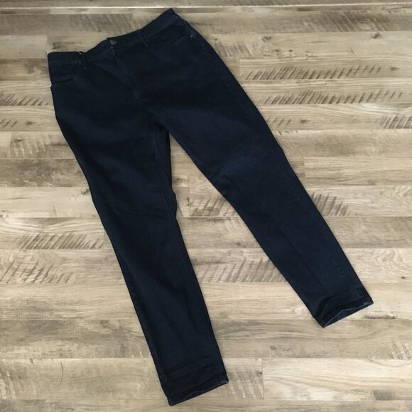 R Jeans Dark Bluish Black Curvy Super High Rise Denim Jeans 34 Tall - Picture 2 of 10